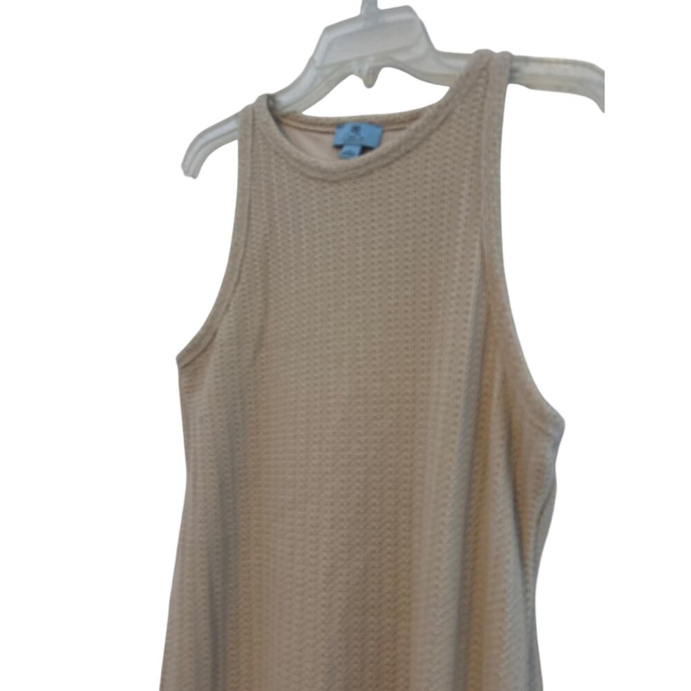 CeCe Ivory Maxi Dress Stretchy Lined Size L